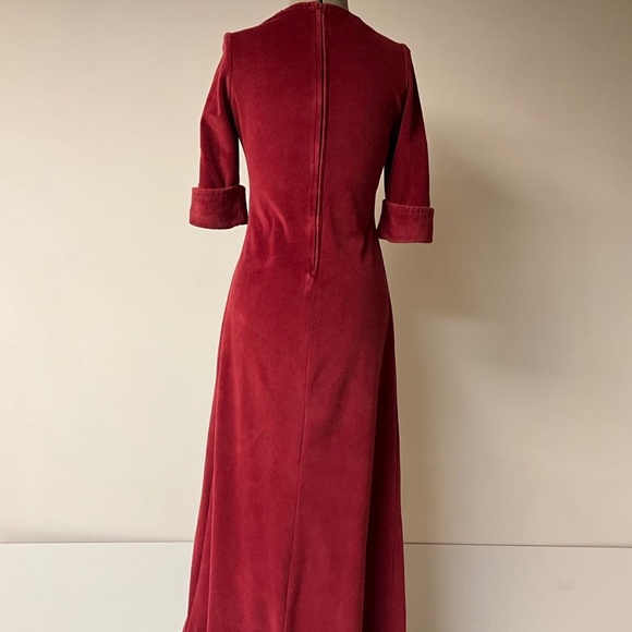Vintage 1970’s Diamond Tea Company Velour House Gown – Union Made - Picture 3 of 6